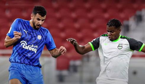 من مباراة الأهلي والخور