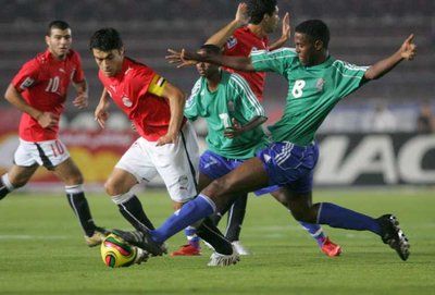 لقطة أرشيفية لمباراة جيبوتي مع المنتخب المصري