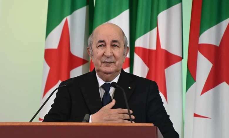الرئيس الجزائري عبد المجيد تبون