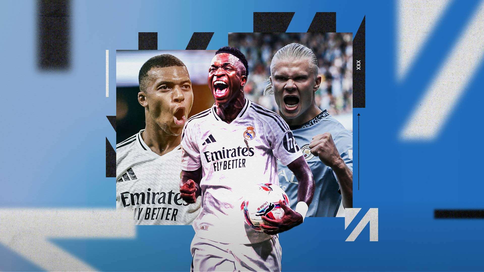 فينيسيوس ومبابي وهالاند