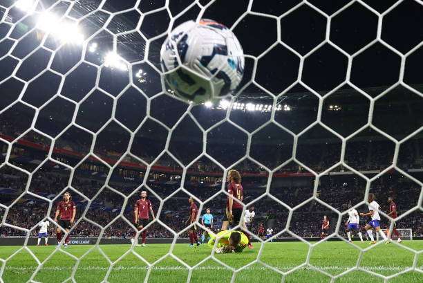 من مباراة فرنسا وبلجيكا