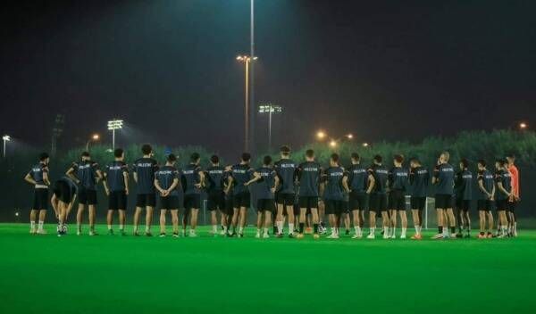 لاعبو منتخب فلسطين