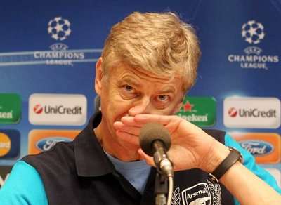 Arsenal's head coach Arsene Wenger 