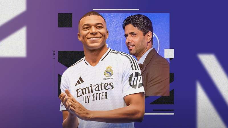 كيليان مبابي وناصر الخليفي