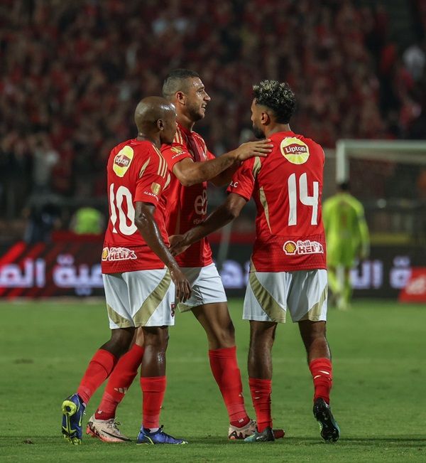 فرحة لاعبي الأهلي