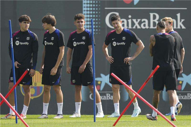 من تدريبات برشلونة