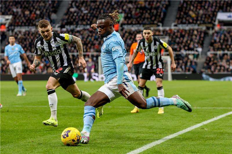 من مباراة سابقة بين مانشستر سيتي ونيوكاسل يونايتد
