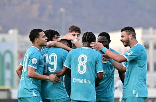 فرحة لاعبي الجزيرة