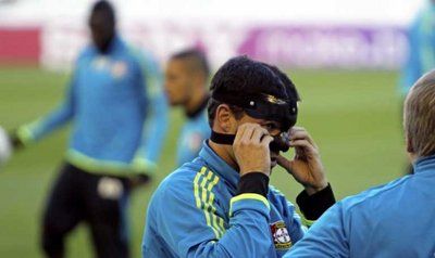 مايكل بالاك يضع القناع في تدريبات اليوم