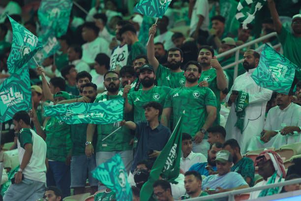 جانب من الجماهير السعودية