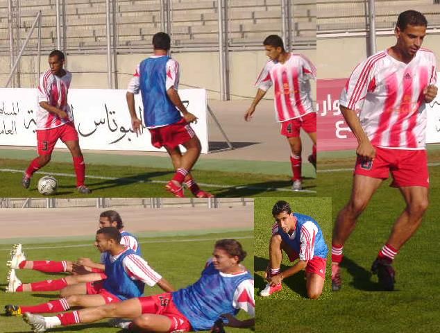 من احماء لاعبين شباب الاردن