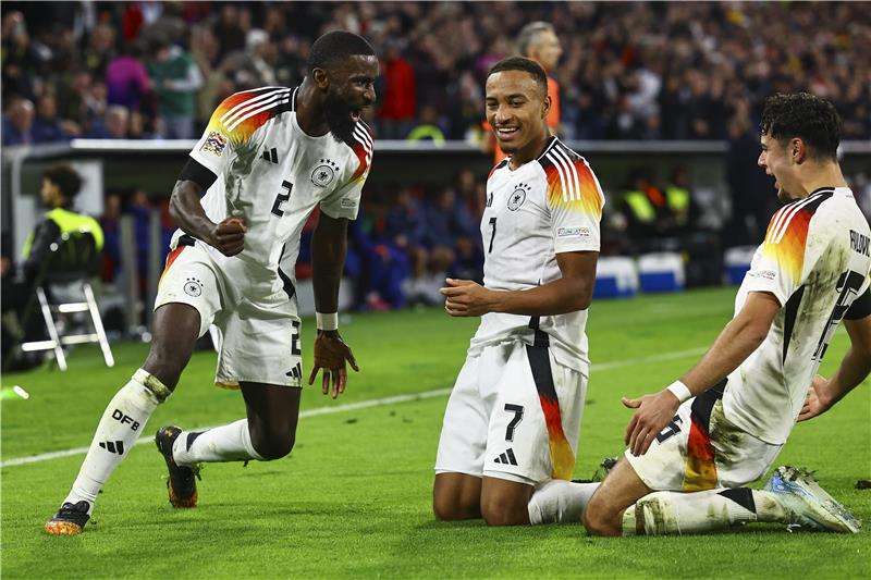 فرحة لاعبي ألمانيا