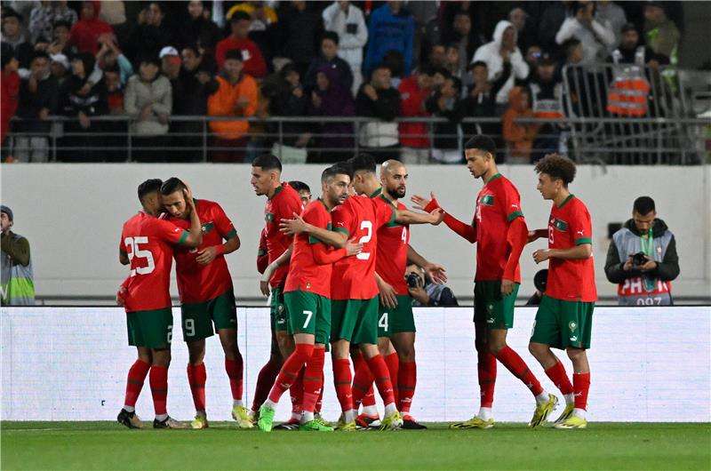 لاعبو المنتخب المغربي