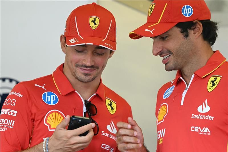 كارلوس ساينز وتشارلز لوكلير