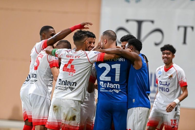 فرحة لاعبي الوحدة