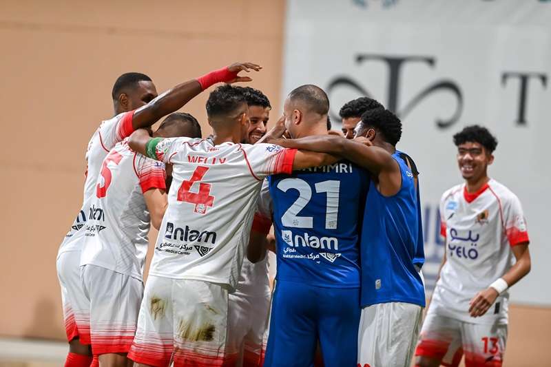 فرحة لاعبي الوحدة