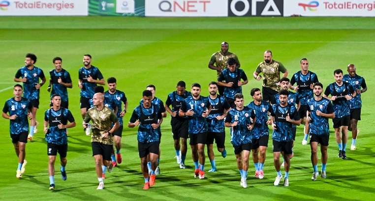 من تدريبات الفريق