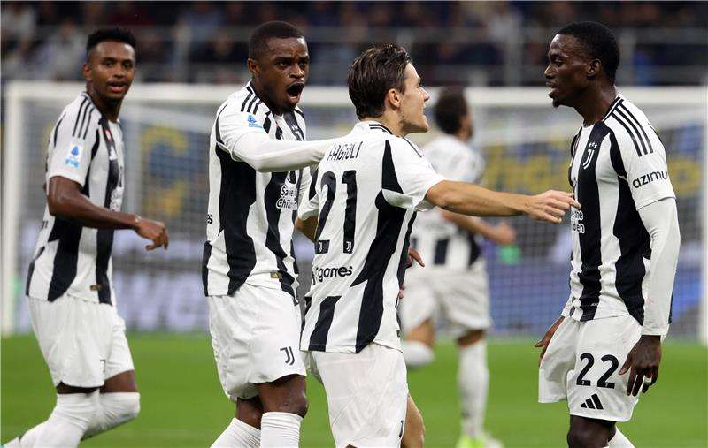 فرحة لاعبي يوفنتوس