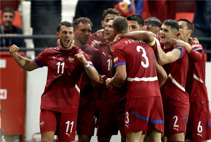 لاعبو صربيا