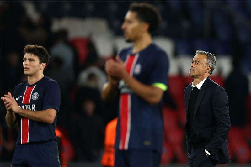 إنريكي ولاعبي سان جيرمان