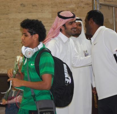  اليحيا يستقبل المدب احمد زايد وعبدالفتاح عسيري