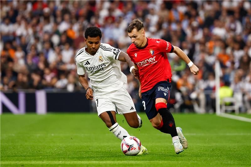 رودريجو خلال المباراة