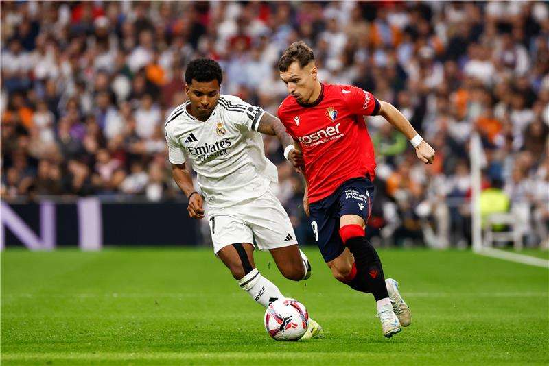 رودريجو خلال المباراة