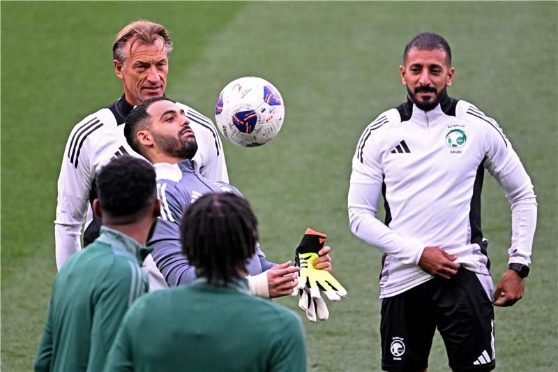 من تحضيرات المنتخب السعوي لمواجهة أستراليا