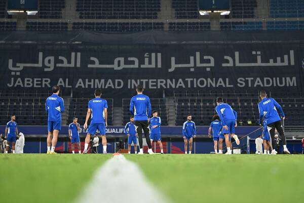 من تدريبات المنتخب الكويتي