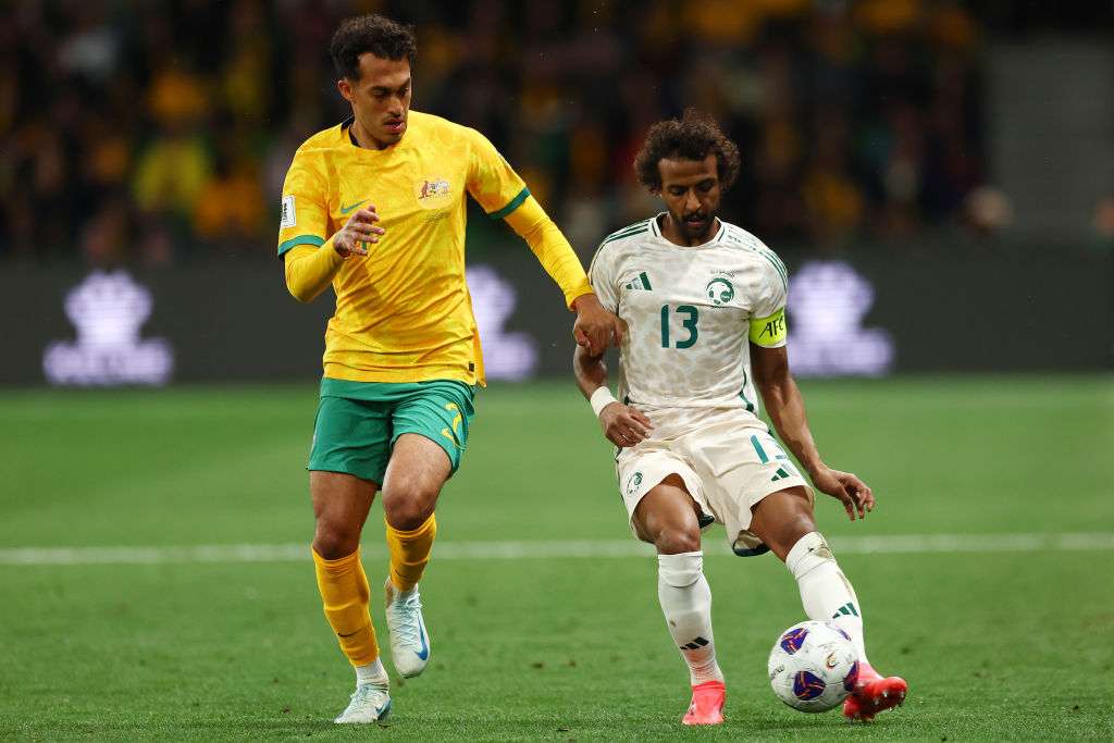 الشهراني من مباراة أستراليا