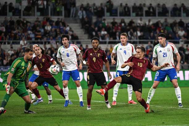 من لقاء سابق بين بلجيكا وإيطاليا