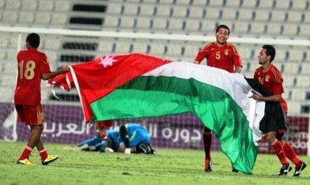 فرحة منتخب الأردن عقب التأهل