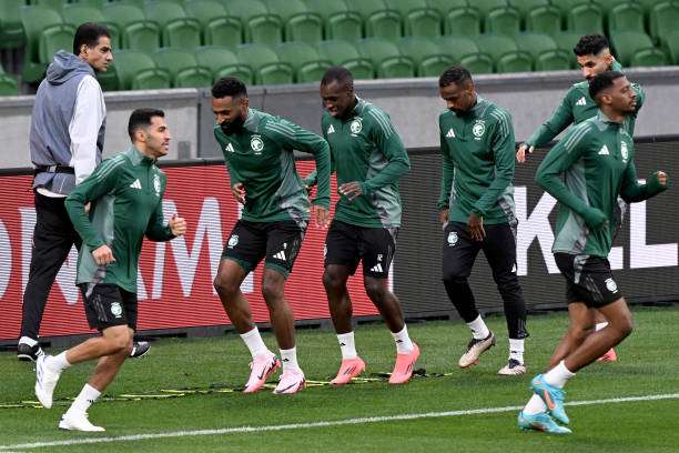 لاعبو المنتخب السعودي