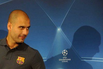 المدير الفني لبرشلونة بيب جوارديولا 