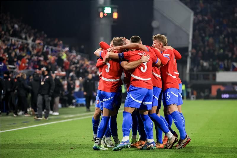 فرحة لاعبي التشيك