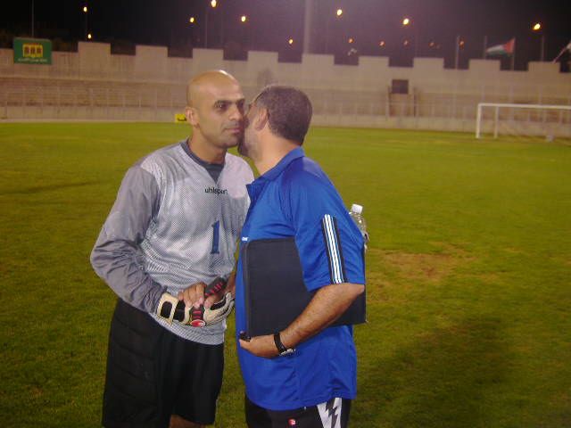 قائد النصر نزار محروس مدرب شباب الاردن وحارس الزوراء العراقي