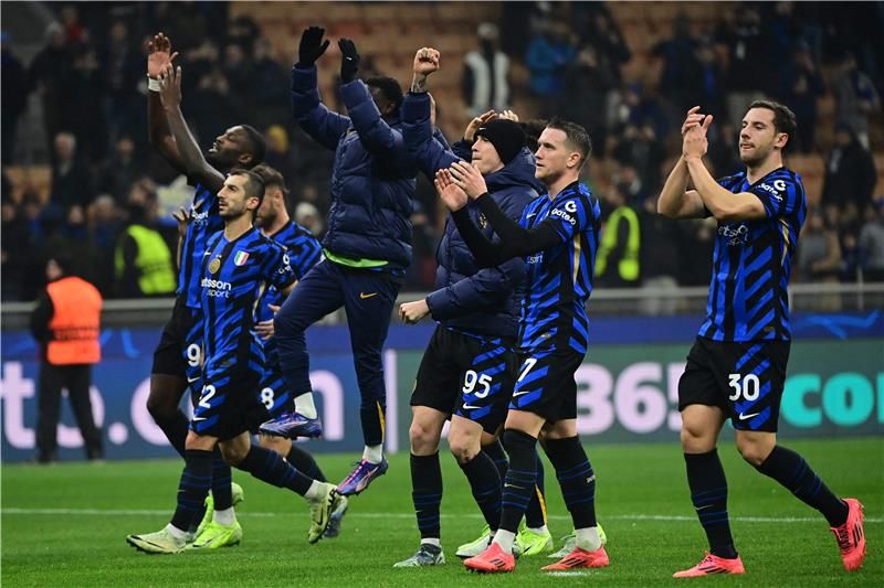 فرحة لاعبي إنتر ميلان