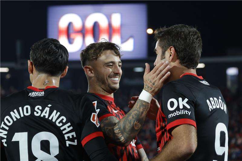 فرحة لاعبي مايوركا