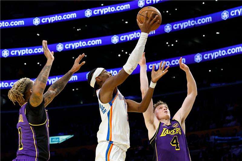 من مواجهة أوكلاهوما سيتي ثاندر أمام لوس أنجليس ليكرز