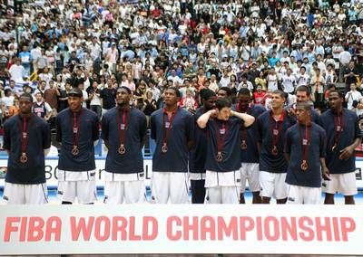 منتخب الولايات المتحدة بعد تتويجه ببرونزية العالم