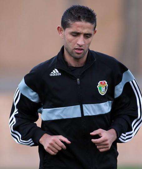 عبد الفتاح أثناء مشاركته بالتدريب قبل تعرضه للأصابة