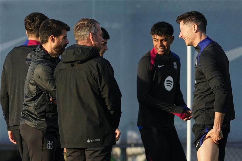 من مران برشلونة