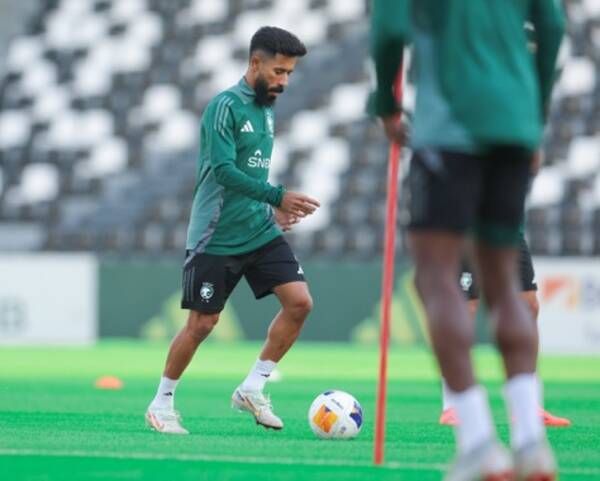 من تدريبات المنتخب السعودي