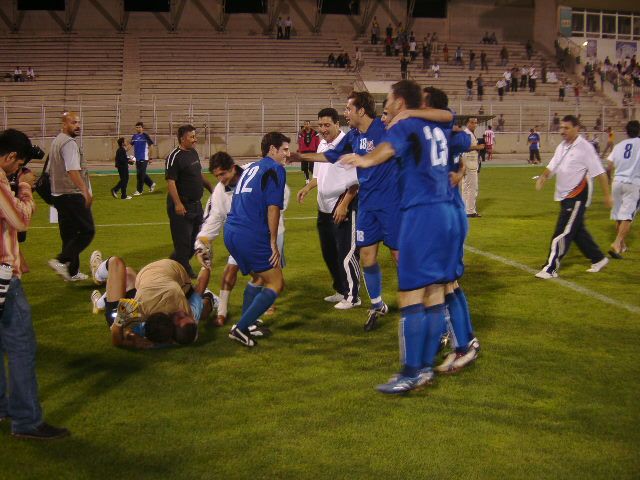 فرحة لاعبين الكرامة بالفوز الغالي بعدسة كوورة