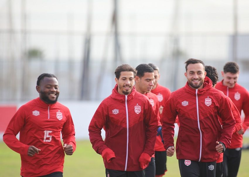 من استعدادات النادي الإفريقي