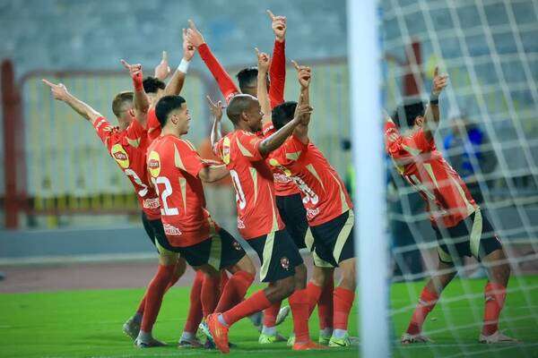 فرحة لاعبي الأهلي