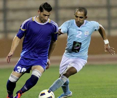 صورة من لقاء  سابق جمع الفيصلي وذات راس بالدوري 