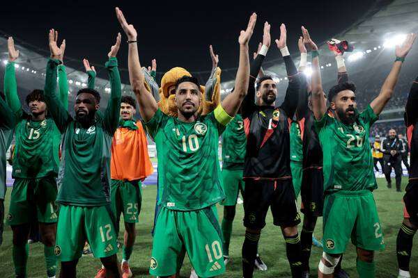 لاعبو منتخب السعودية
