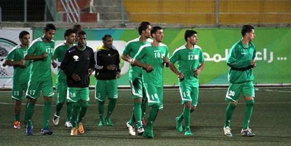 جانب من تدريبات المنتخب الفلسطيني