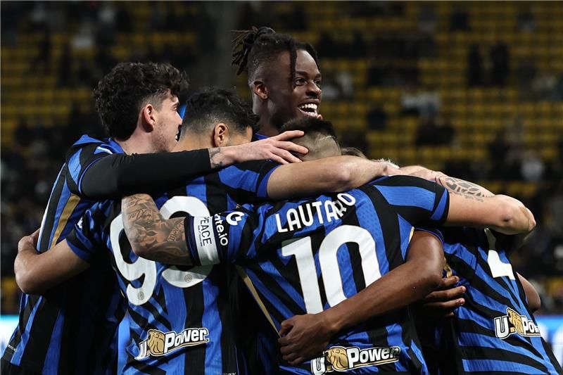 فرحة لاعبي الإنتر